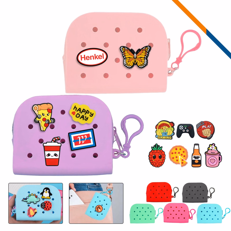 Lunee Mini PVC Charms Silicone Coin Purse