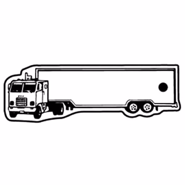 Semi Truck 3 Key Tag - Spot Color