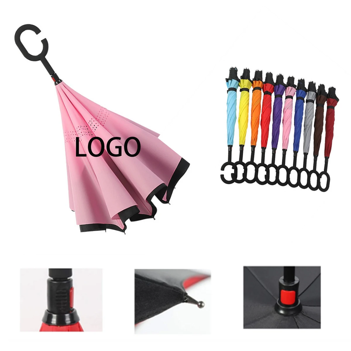 Windproof Inverted Reverse Umbrella 1