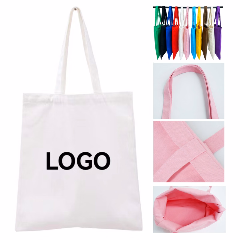 Vertical Cotton Tote Bag