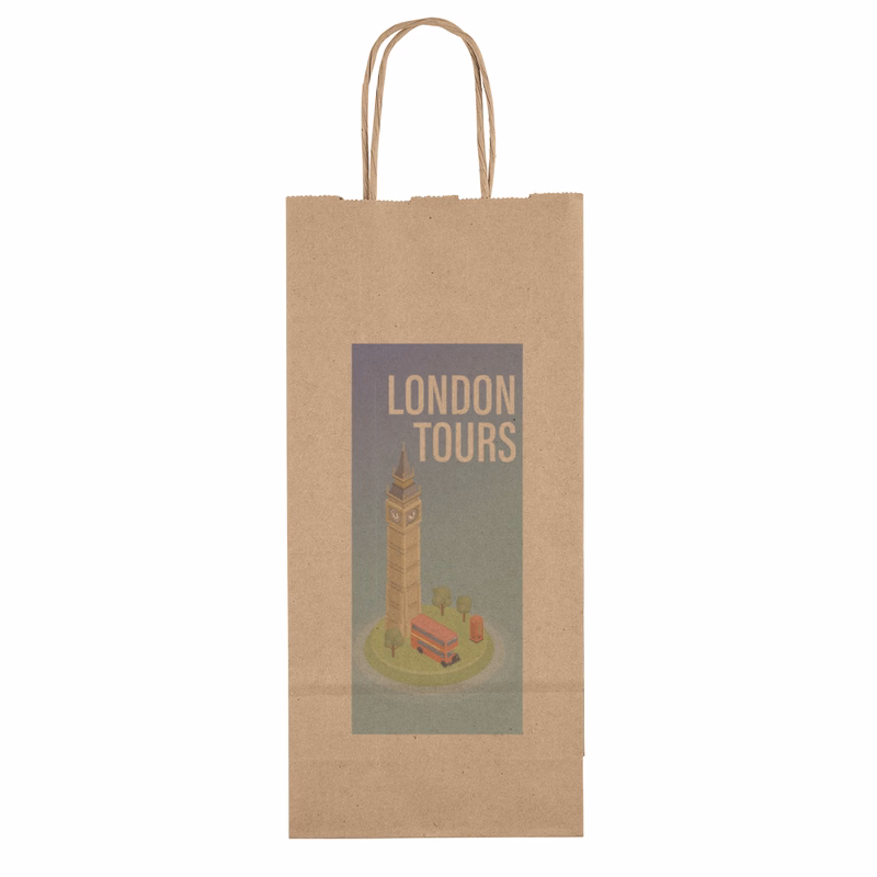 Eco Vino - Kraft-Brown Shopper - Chromatic