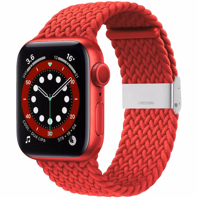 Apple Watch Braided Bands - Red Nylon 42mm/44mm/45mm