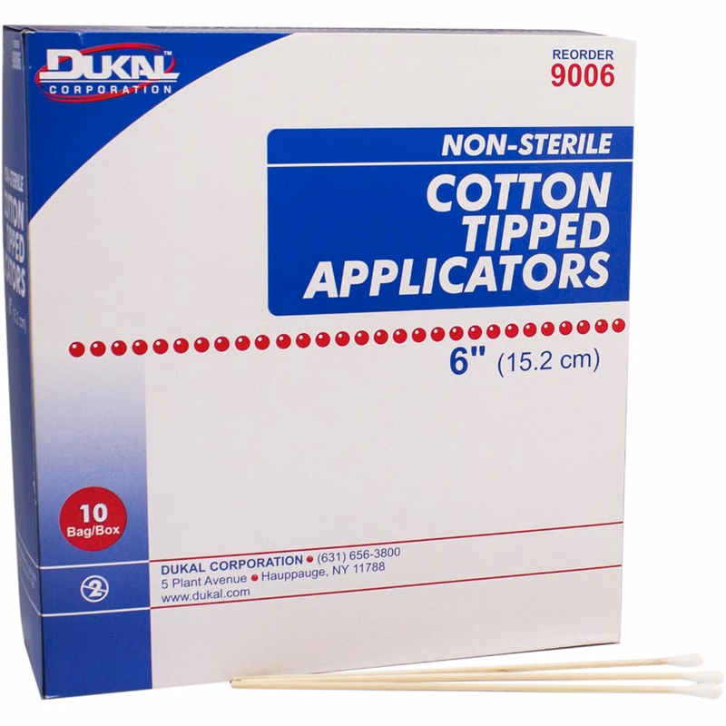 Cotton Tipped Applicators - 2 Pack Non-Sterile 6"