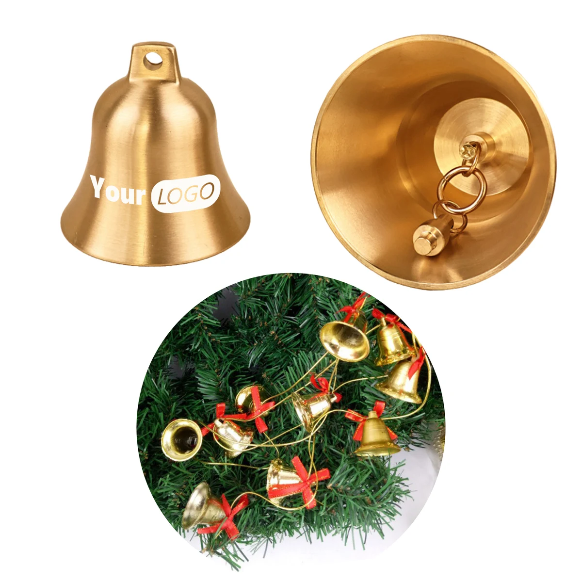 Holiday Brass Bell Ornament 1