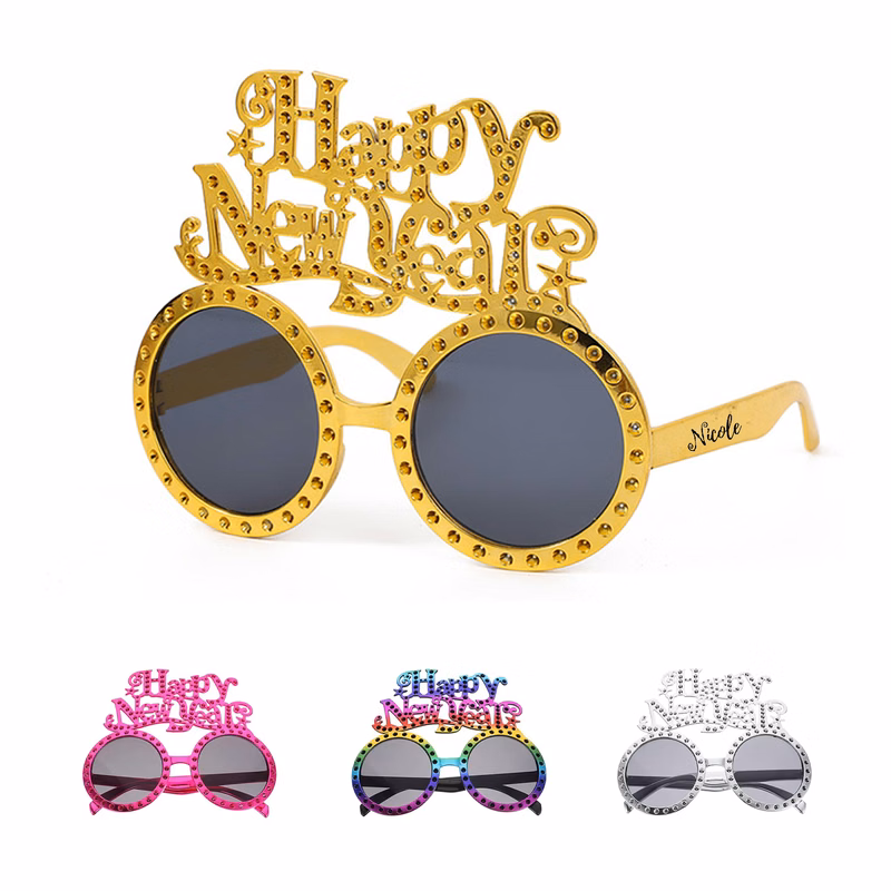 Happy New Year Plastic Party Sunglasses