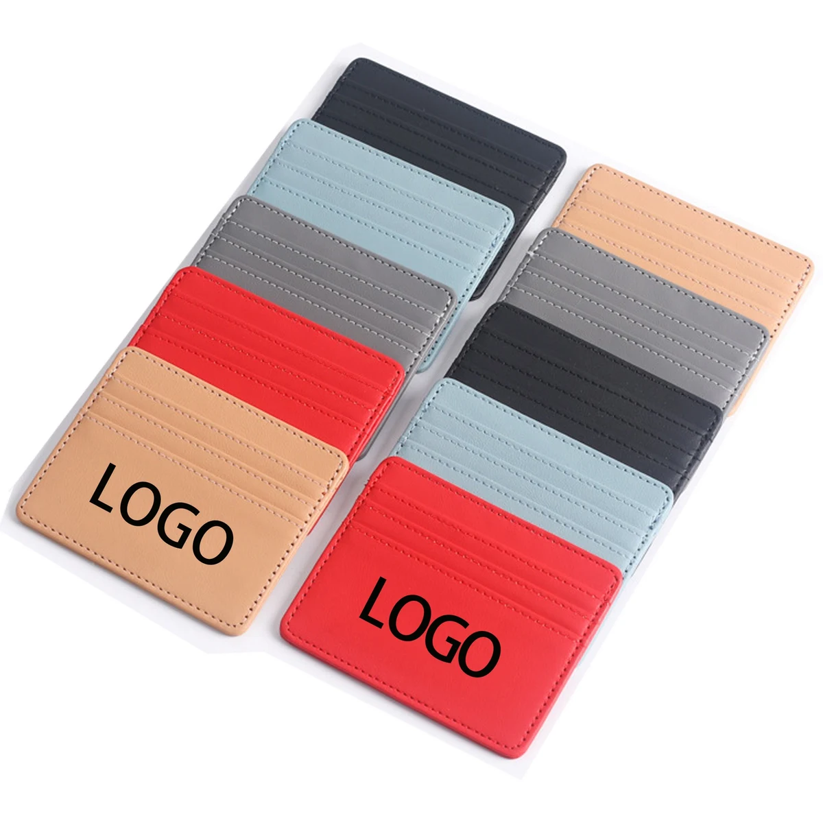 Leather Minimalist Wallet With Id Window Cover Credit Card Holder For Men & Women 1