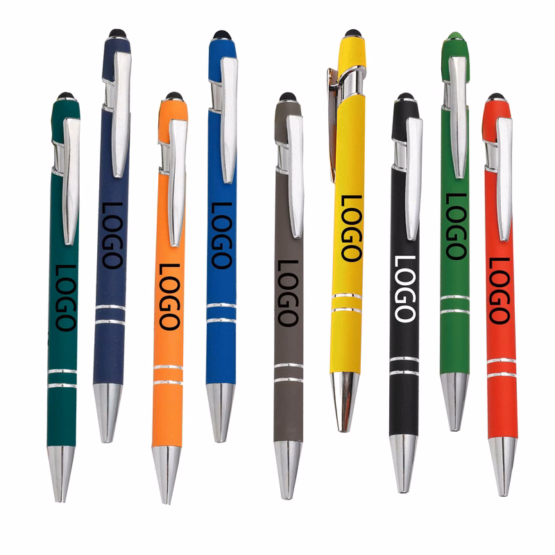 Capacitive Tip Aluminum Ballpoint Pen