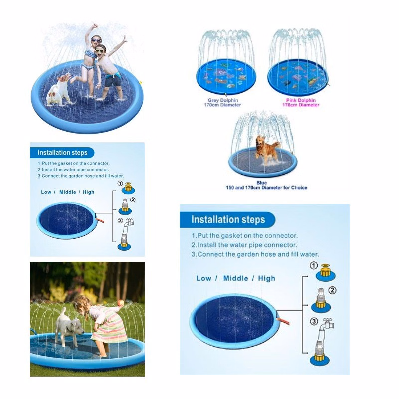 Children'S Splashing Toys Outdoor Water Spray Mat