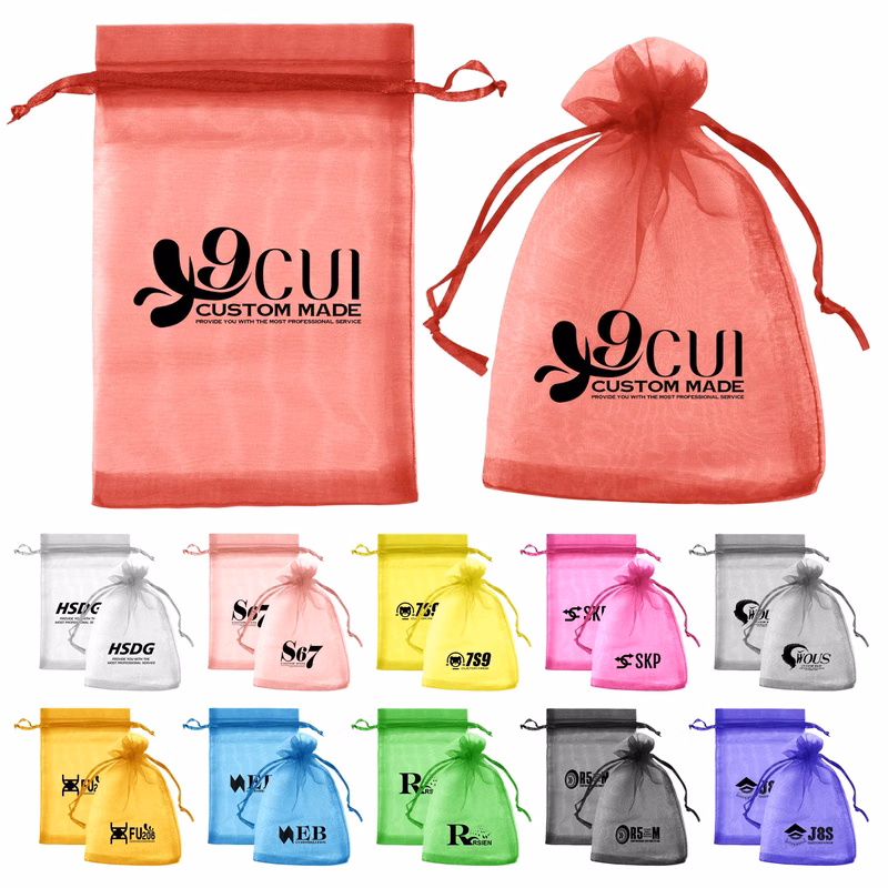 Mesh Drawstring Organza Gift Bag