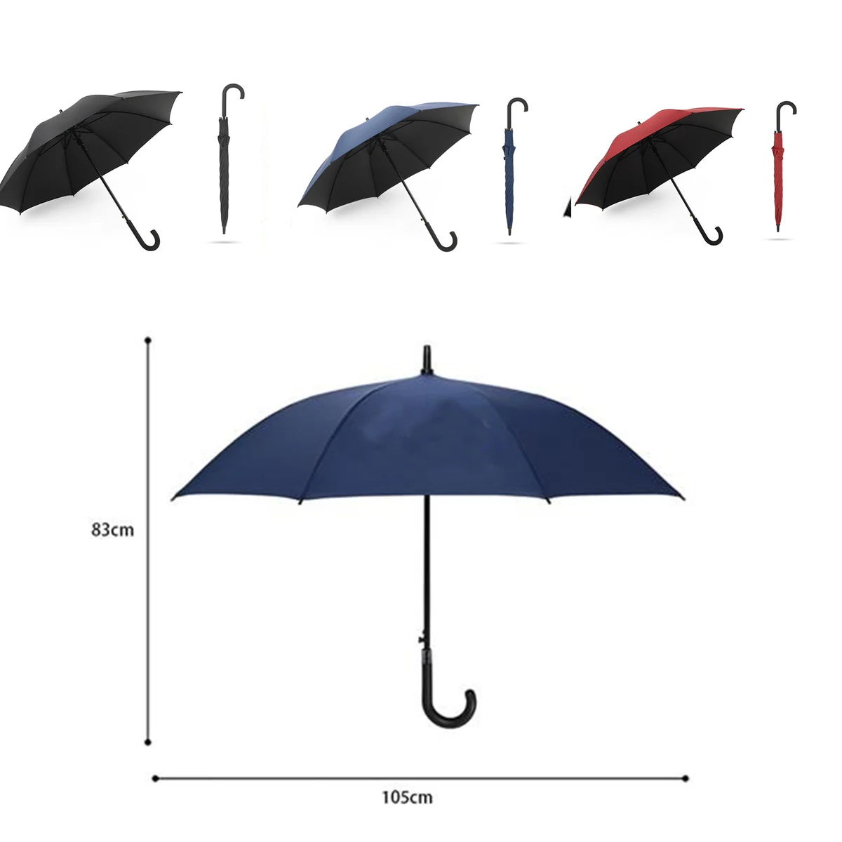 J Stick UV Umbrellas Auto Open 1