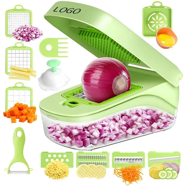17-In-1 Vegetable Chopper with Storage Container 1