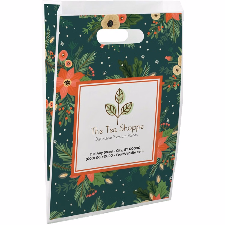 Christmas Scatter Design 3 Merchant Paper Bags (9" x 13" x 2.5")