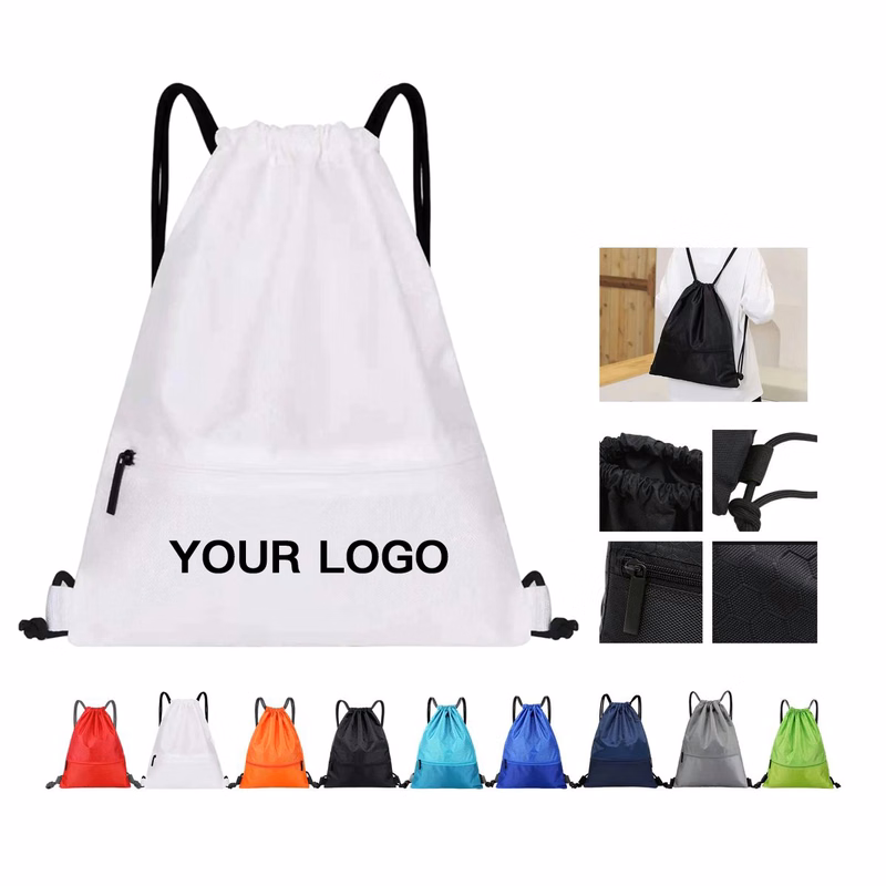 Oxford Drawstring Bag with Reinforced Shoulder Straps