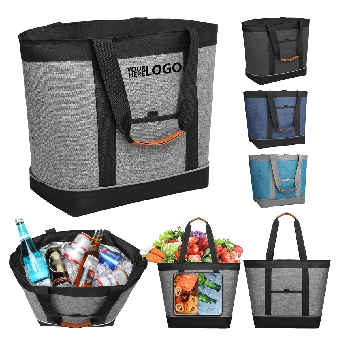 Oxford Fabric Collapsible Thermal Tote Bag 1