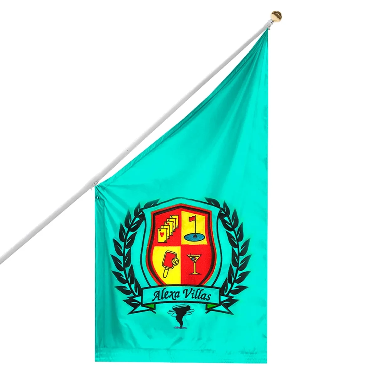 Applique Building Flags 8.66' x 5' 1