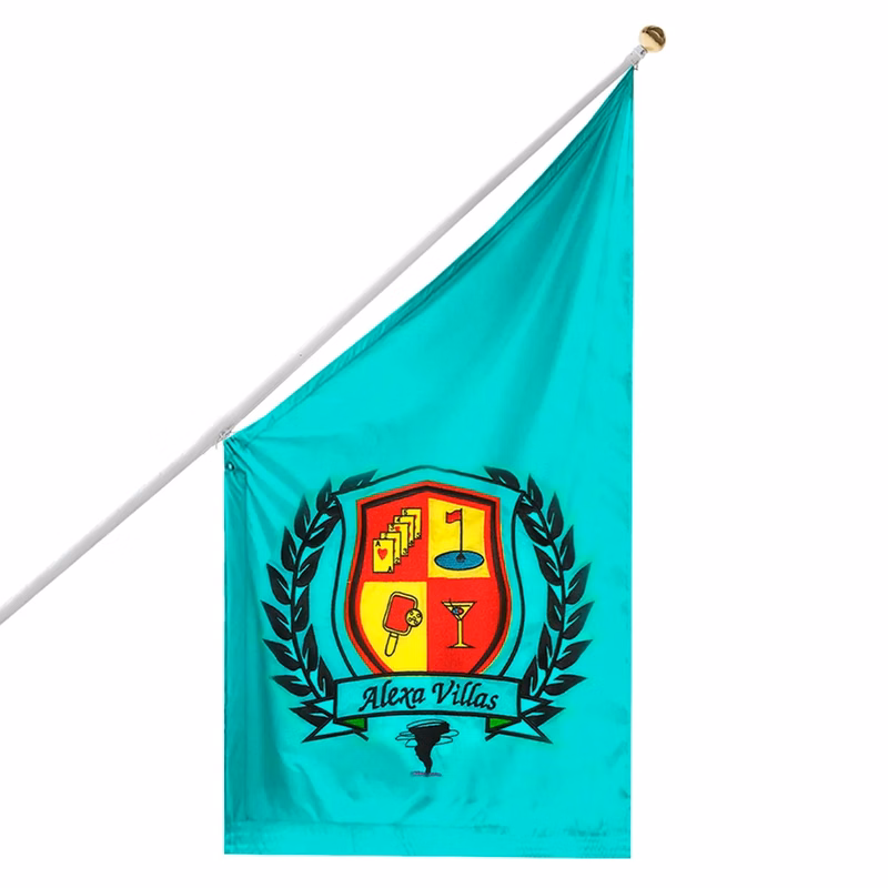 Applique Building Flags 8.66' x 5'