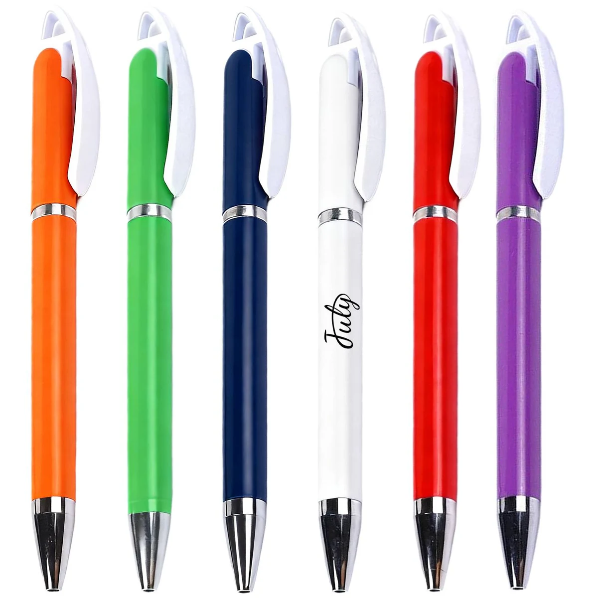 Wide Clip Retractable Ballpoint Pen 1