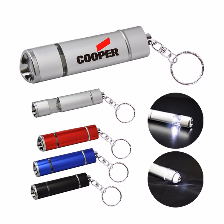 Tri-Sided 1 LED Torch Light w/ Key Chain