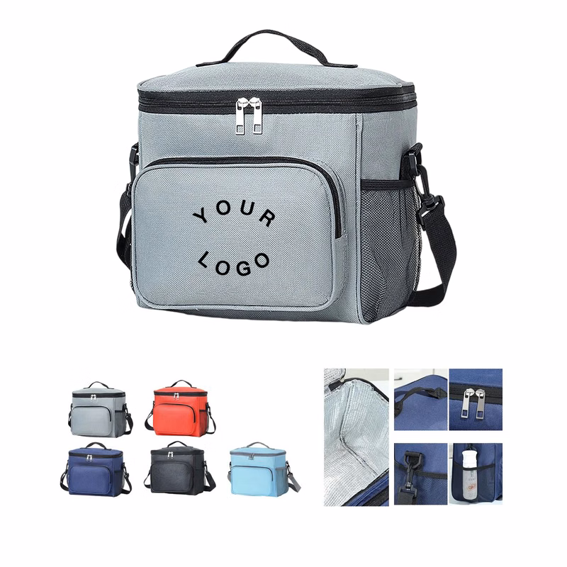 Oxford Picnic Bag with Insulated Compartment and Strap