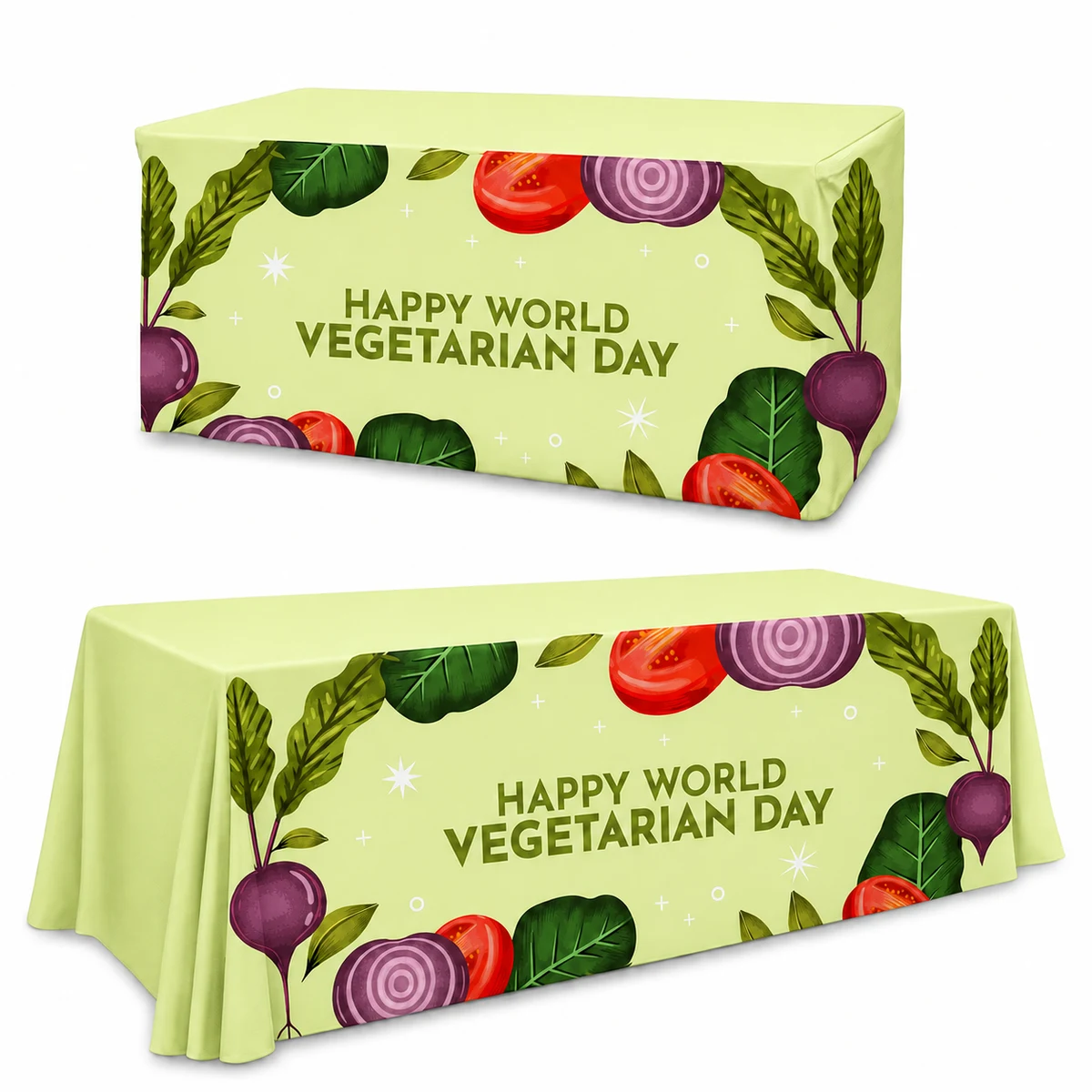 6'/8' Convertible Full Color Dye Sublimated Table Throw 1