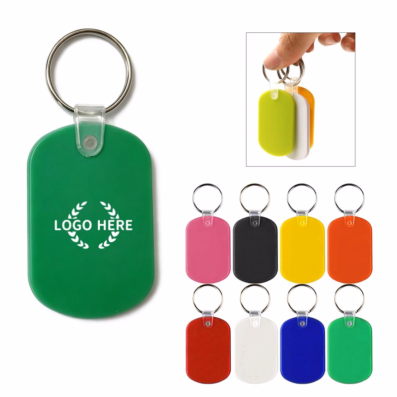 Oval Style Soft PVC Keychain