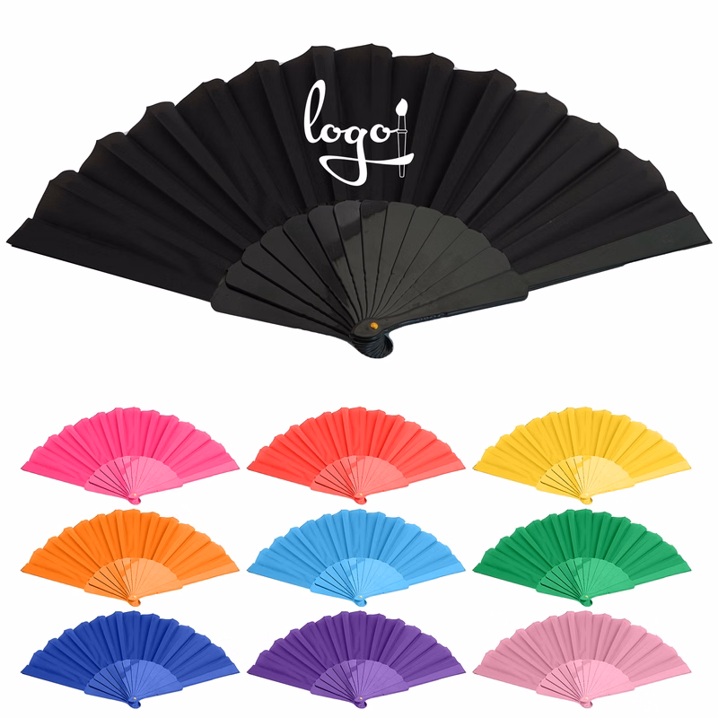 Full Color Plastic Handheld Folding Fan