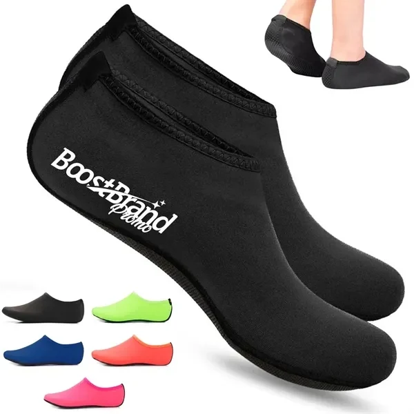 Custom Quick-Dry Aqua Water Shoes with Flexible Grip Sole — Beach & Pool Promo 1