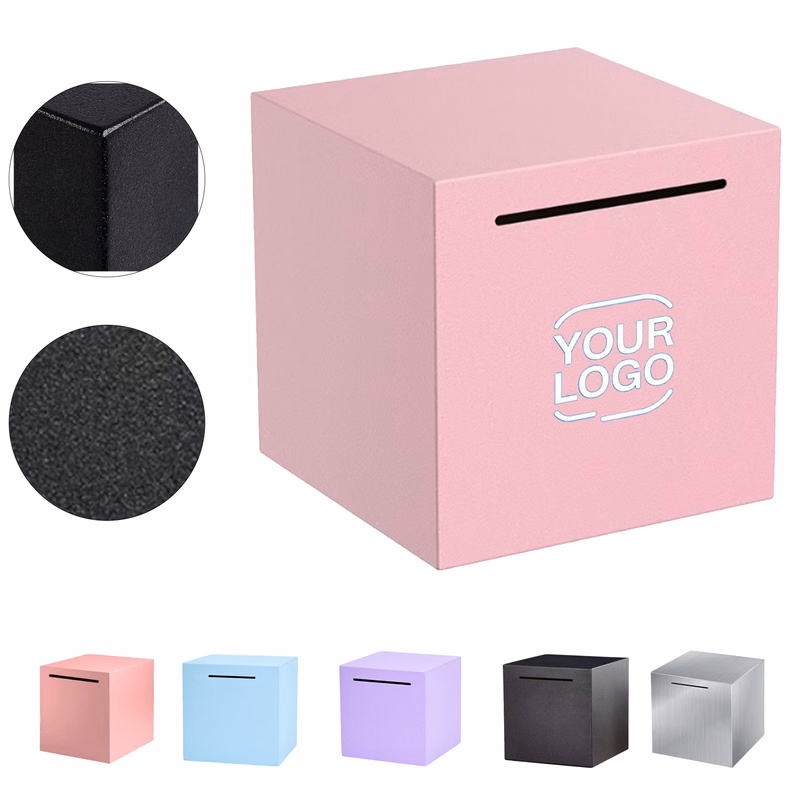 Square Metal Piggy Bank