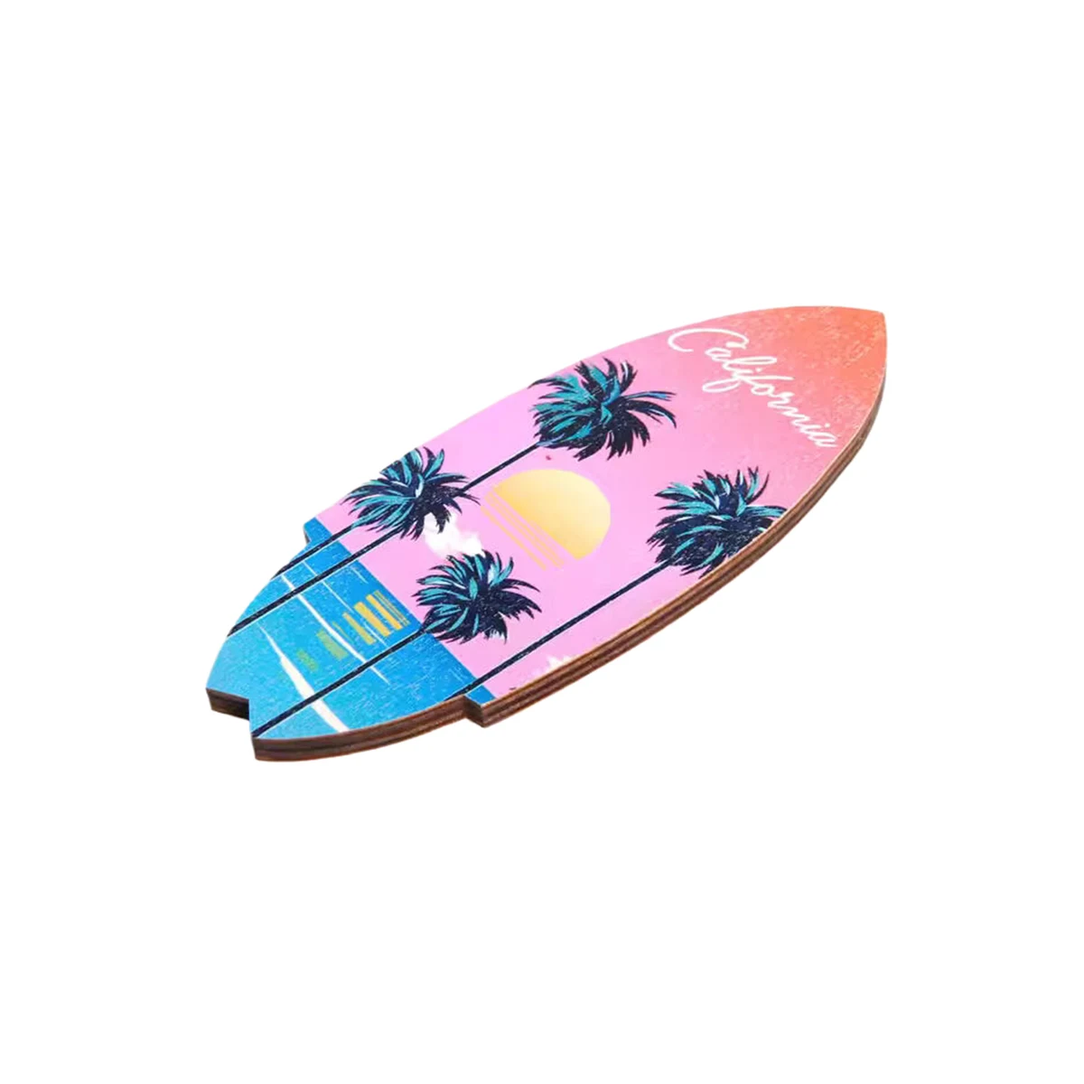 Rocket Shape Wooden Souvenir Magnet 1