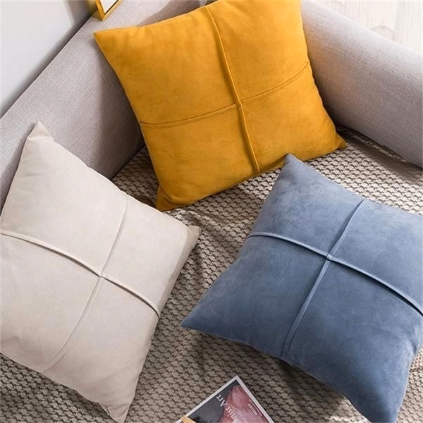 Suede Decorative Throw Pillow Covers