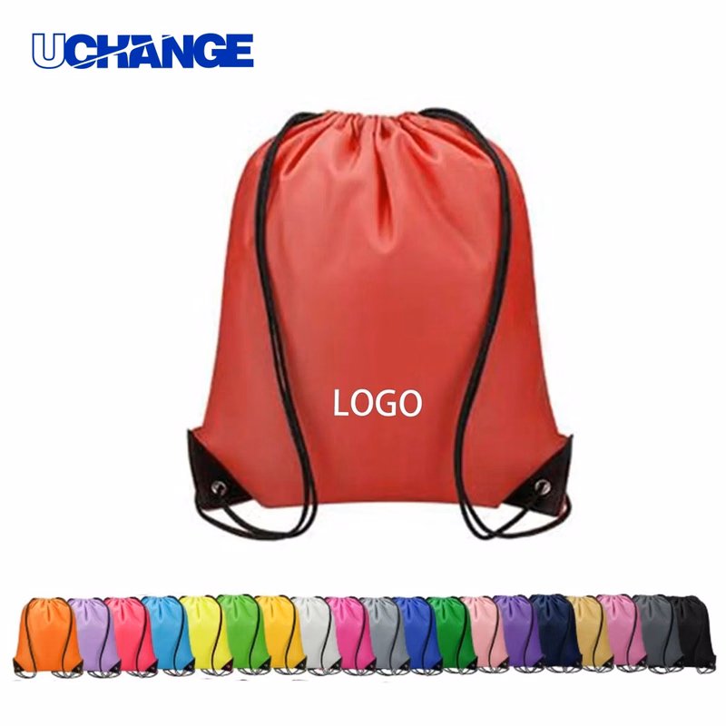 13.4" x 16.9" Polyester Drawstring Gym Backpack
