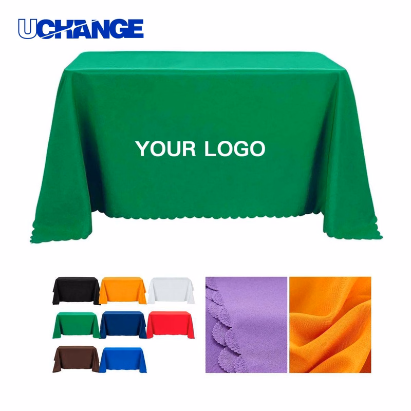 Knitted Fabric Tablecloth 130x88 Display for Conferences