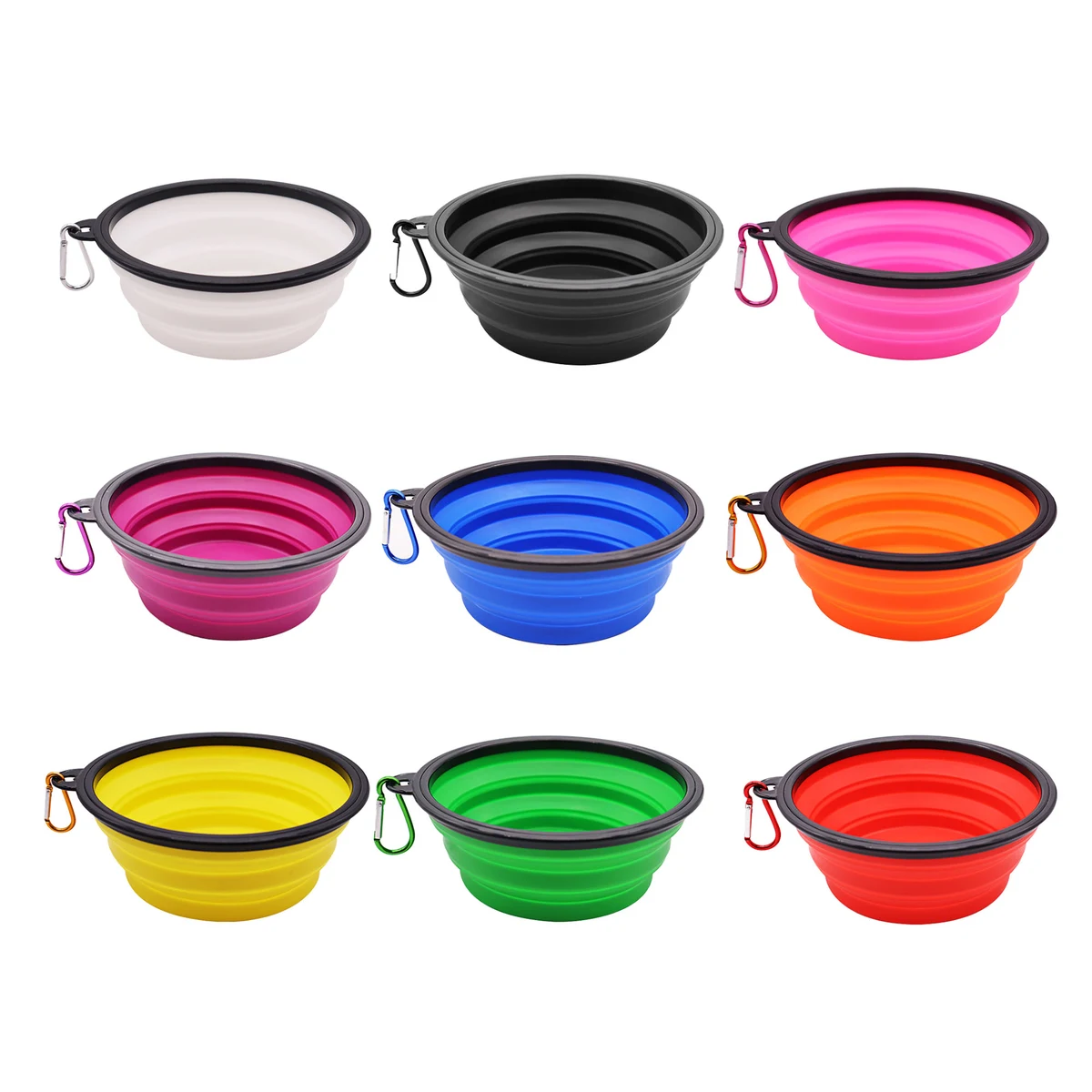 Customizable Safe & Portable Silicone Dog Bowl 1