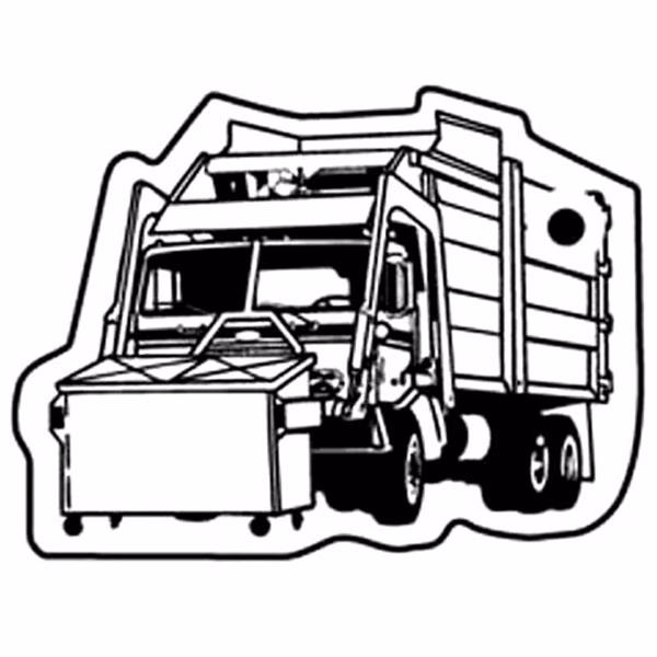 Trash Truck 7 Key Tag - Spot Color