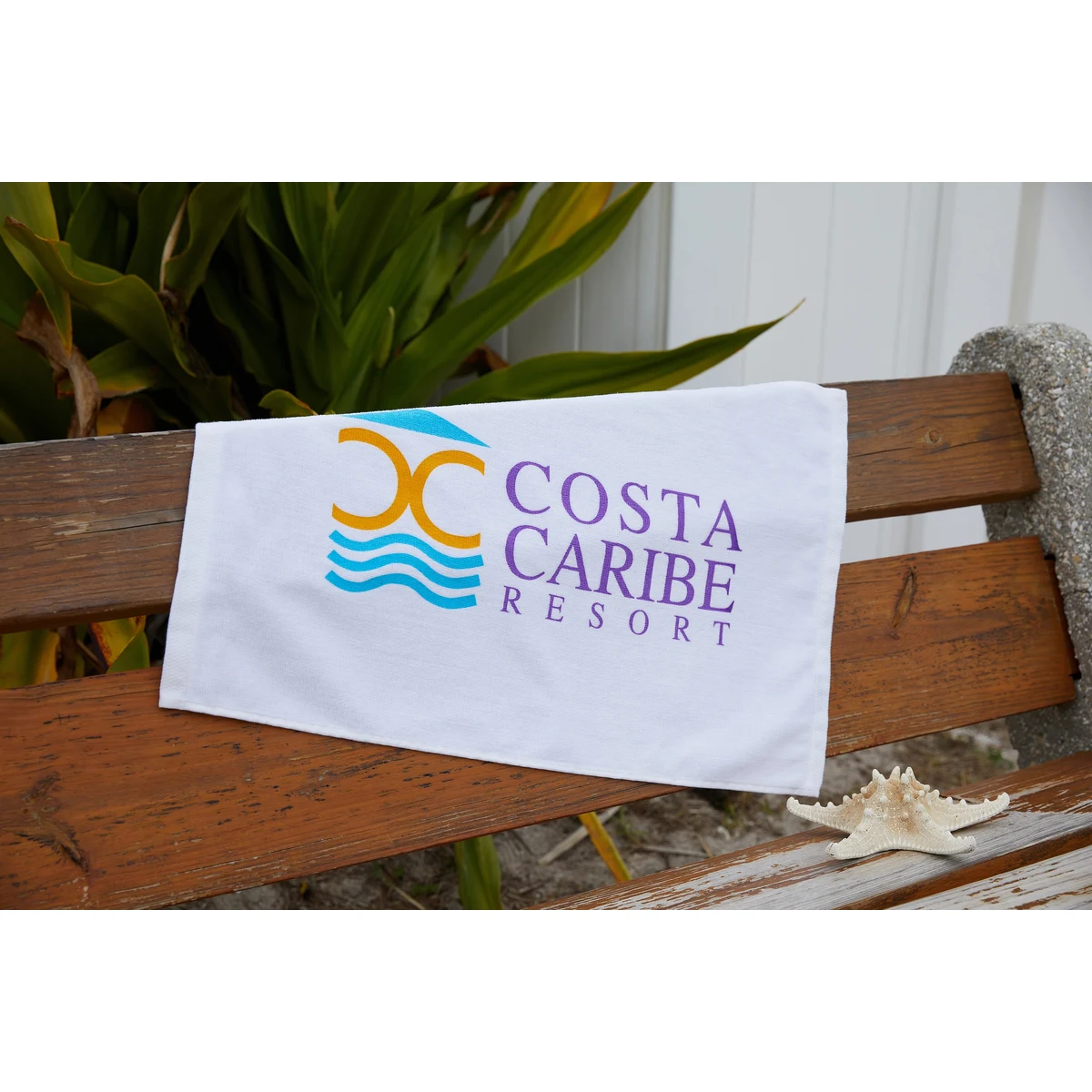 MaxxColor Premium White Sport Towel ( 16" x 25" ) 1