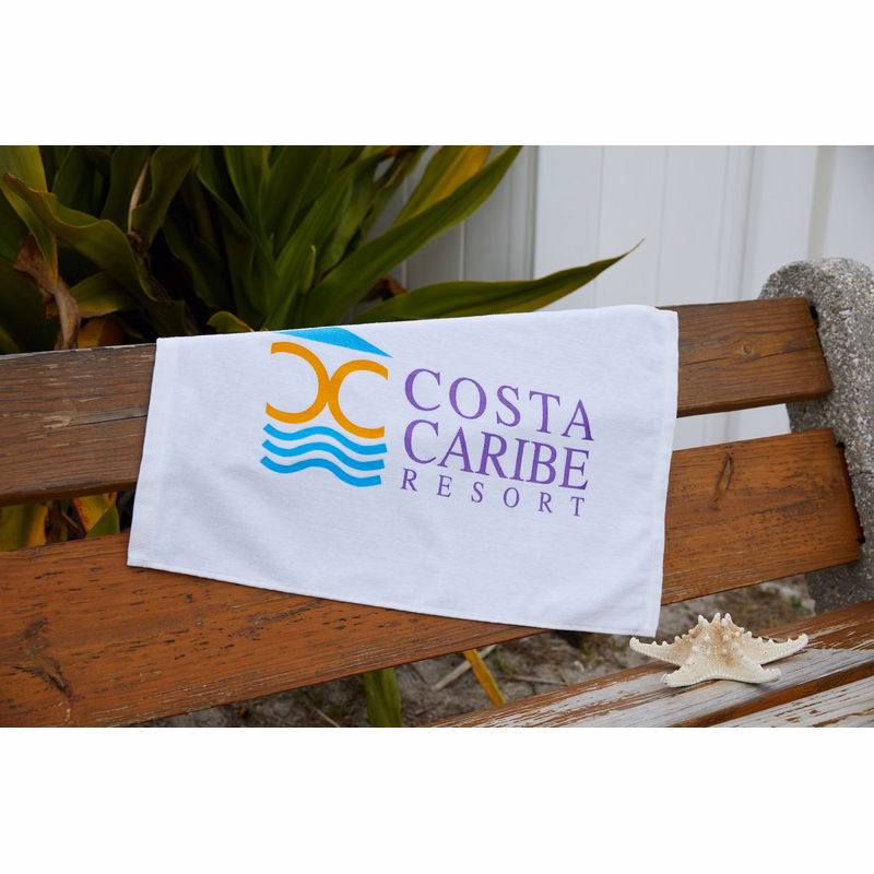 MaxxColor Premium White Sport Towel ( 16" x 25" )