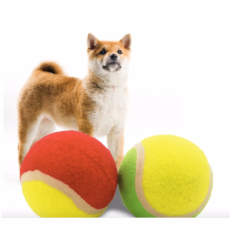 Tennis Balls For Dogs Pet Safe Dog Toys For Exercise Training 10cm Stock Rubber