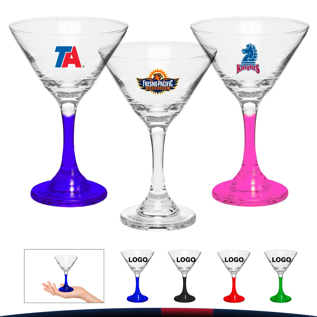 9.25 oz. Cocktail Glass Goblets, custom glassware with logo imprint 1