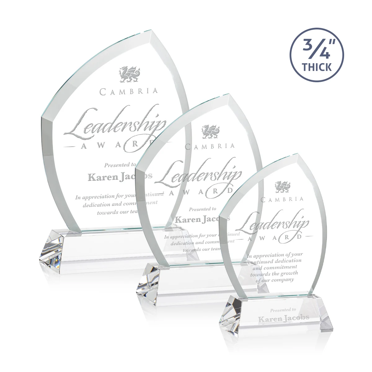 Daltry Award on Newhaven Base - Clear 1