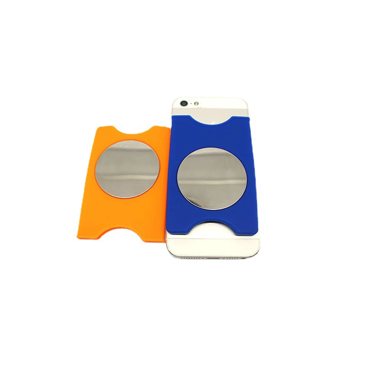 Silicone Phone Card Wallet W/Mirror 1