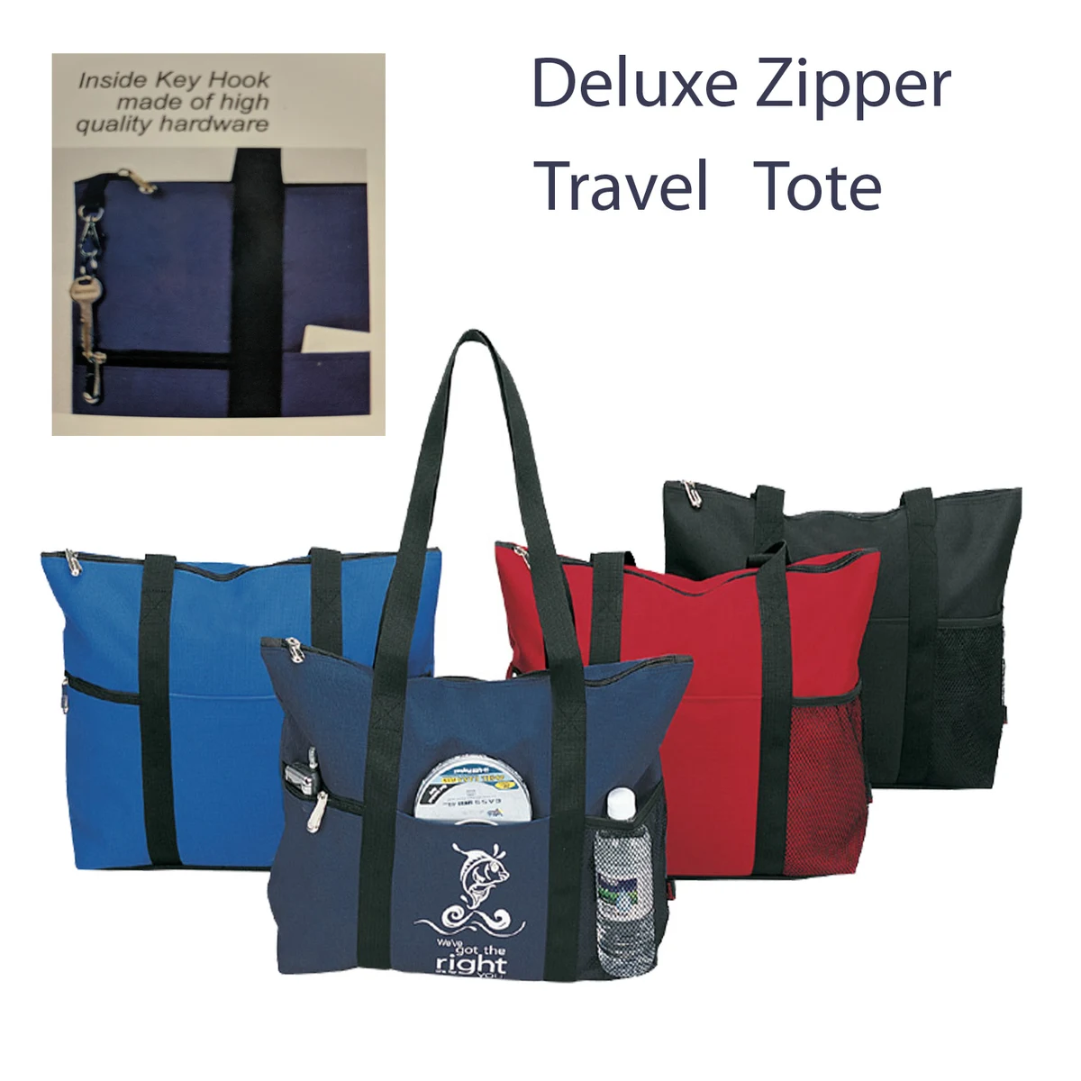 Deluxe Zipper Travel Tote 1
