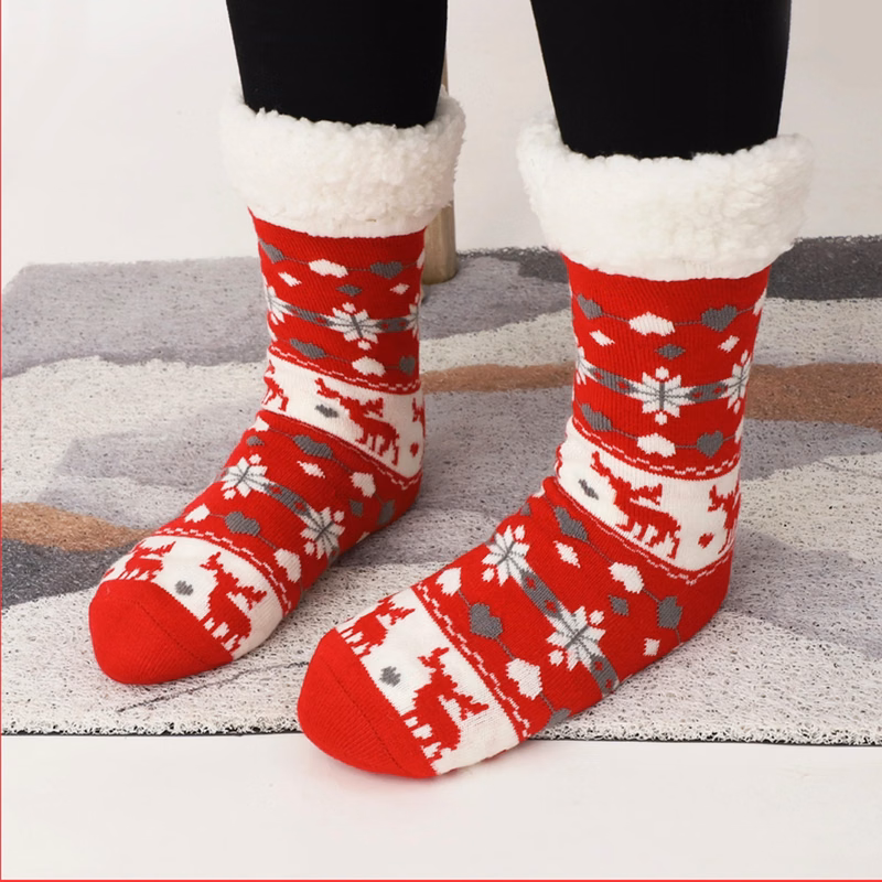Plush floor socks