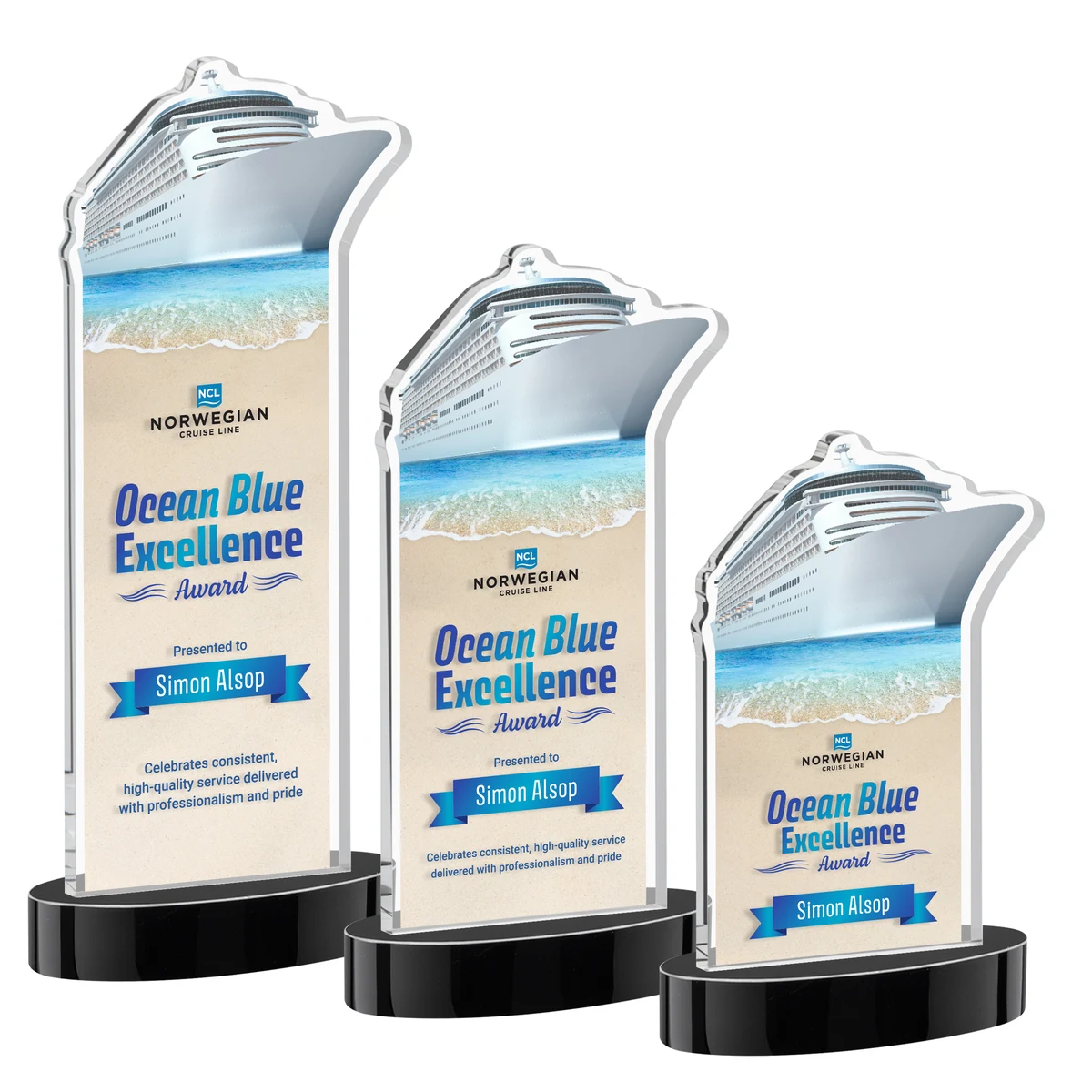 Voyager VividPrint™ Award on Alberton Base - Black 1