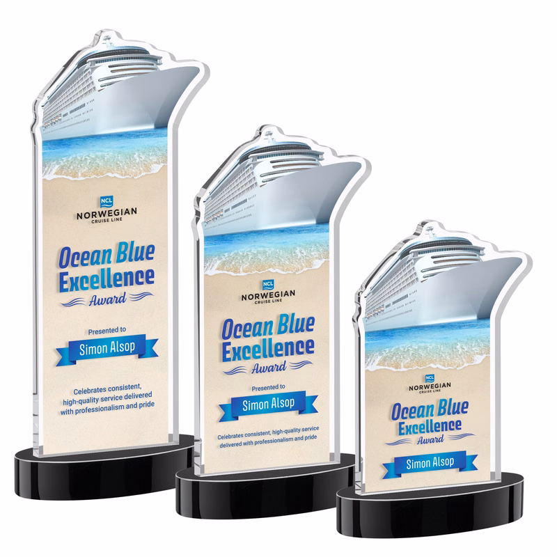 Voyager VividPrint™ Award on Alberton Base - Black