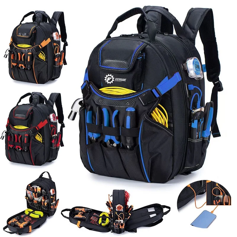 14" 52 Pockets Tool Bag Backpack for Men 1