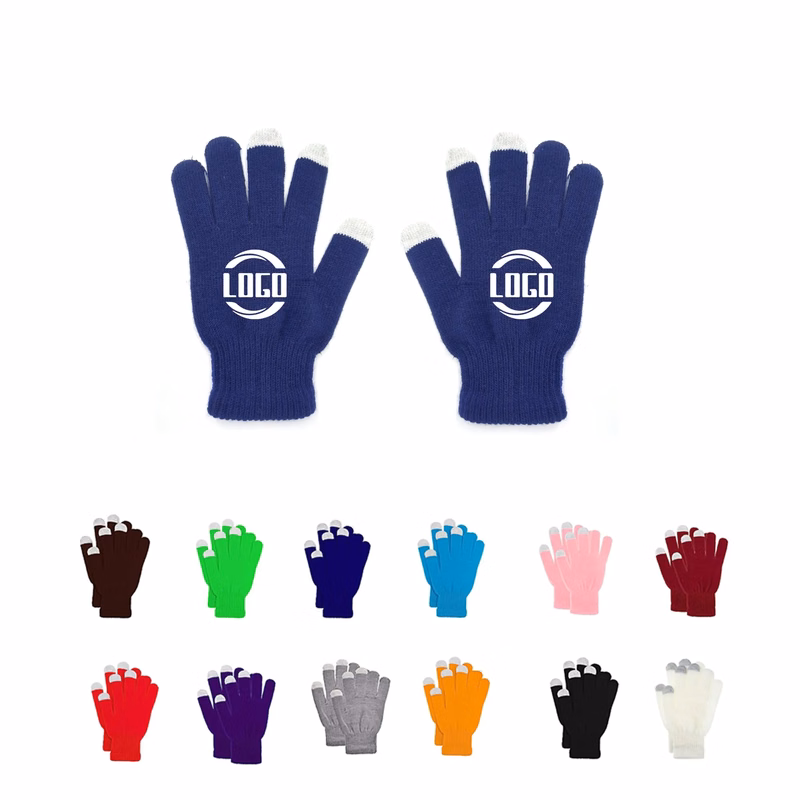 Acrylic Knit Touchscreen Gloves