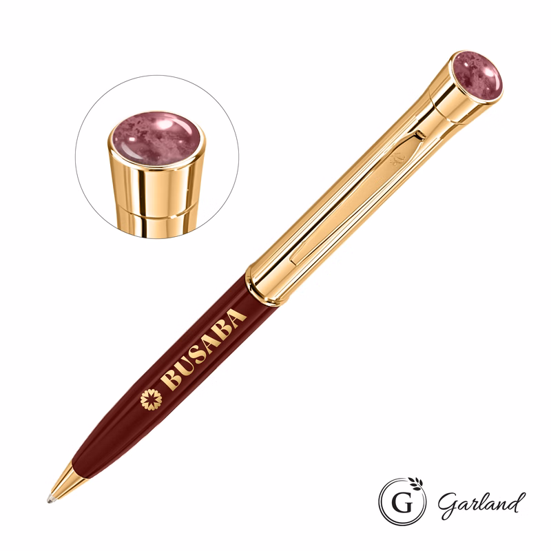 Garland® Monogram Aura Twist Ballpoint Pen - Gold