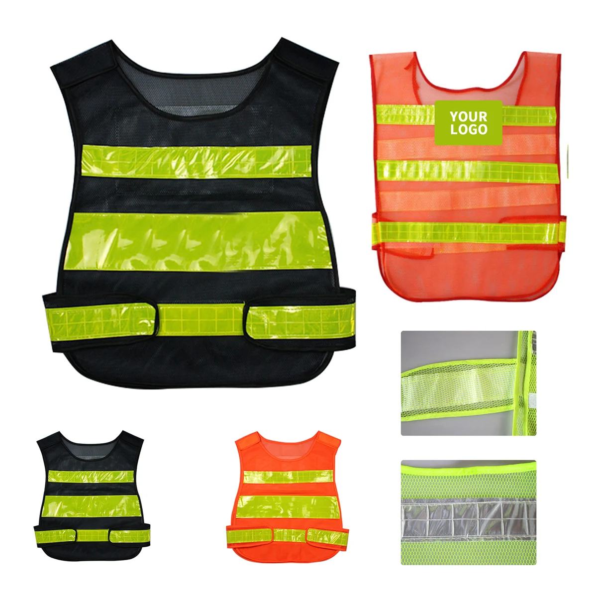 Adjustable Mesh Reflective Safety Vest 1