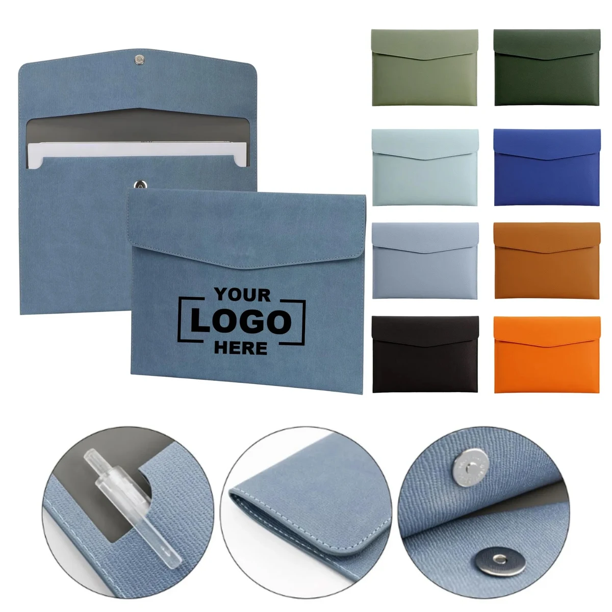 A4 Waterproof PU Leather Business Briefcase 1