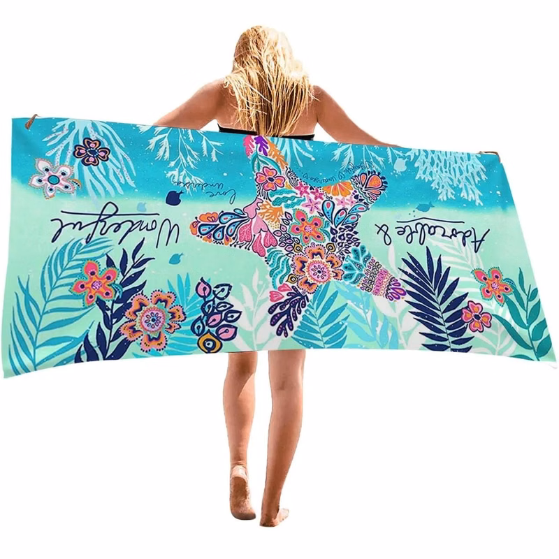 Sublimation Cooling Quick Dry Oversized Beach Towel(L57"XW29